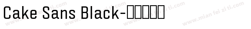 Cake Sans Black字体转换